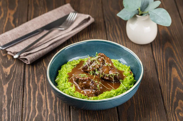 Фото Говяжьи щечки с пюре