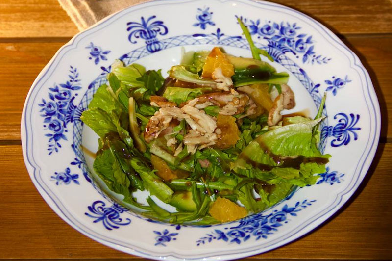 Фото Салат с угрем