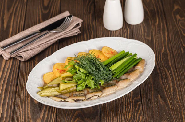 Фото Сельдка с картофелем